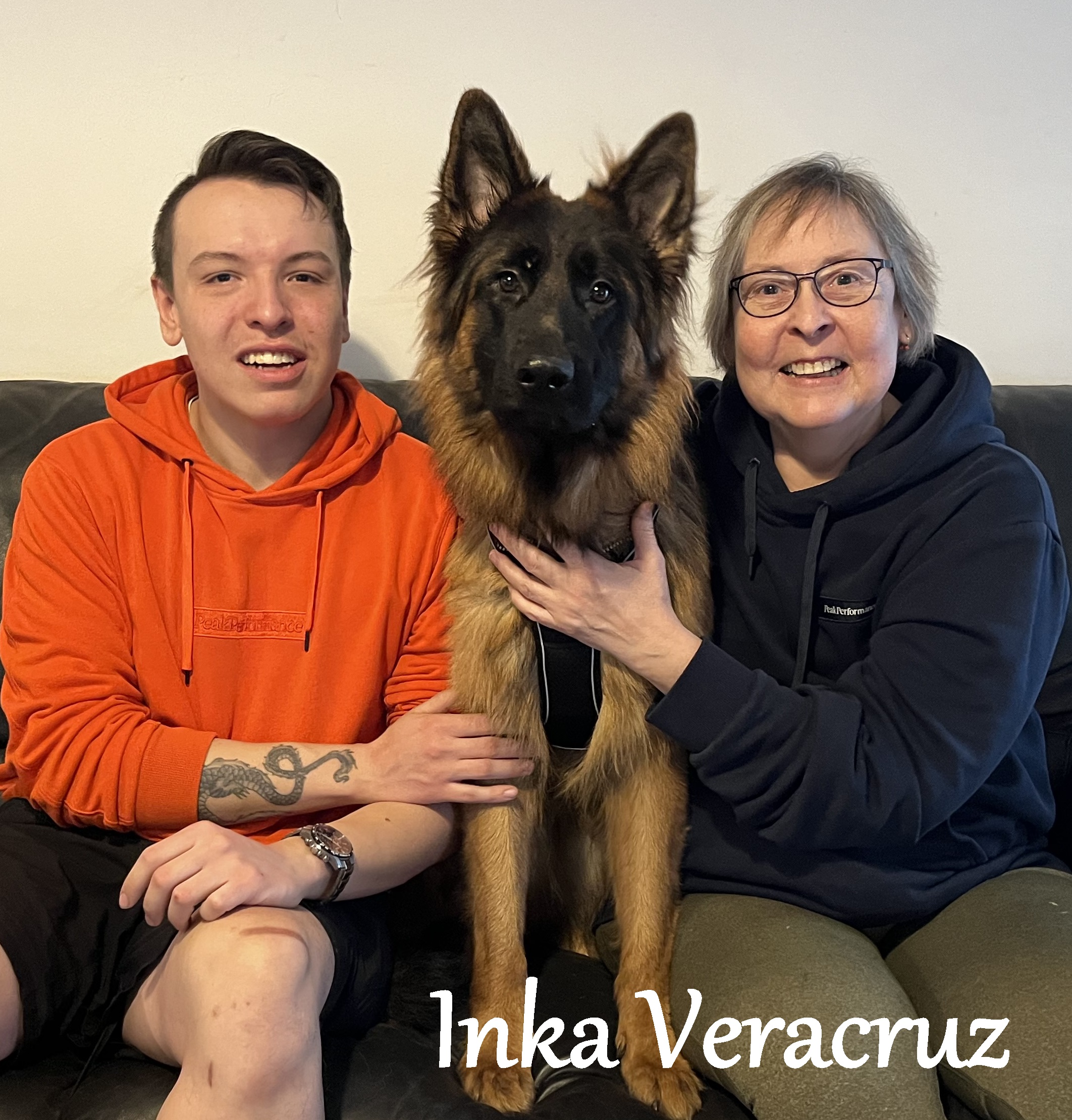 Inka er flyttet hjem til sin nye familie